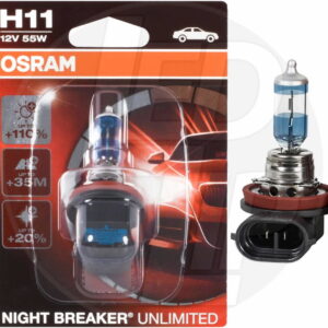 Галогеновая лампа H11 Osram Night Breaker Unlimited +110% (64211NBU-01B)