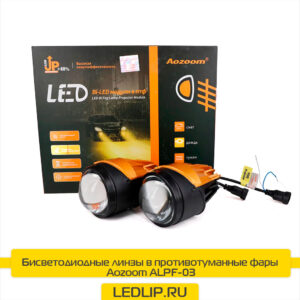 Бисветодиодные линзы в противотуманные фары Aozoom ALPF-03