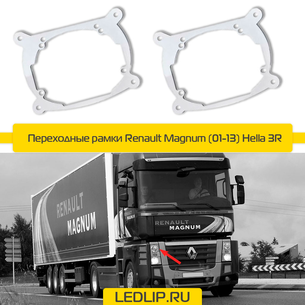 Переходные рамки Renault Magnum (01-13) Hella 3R