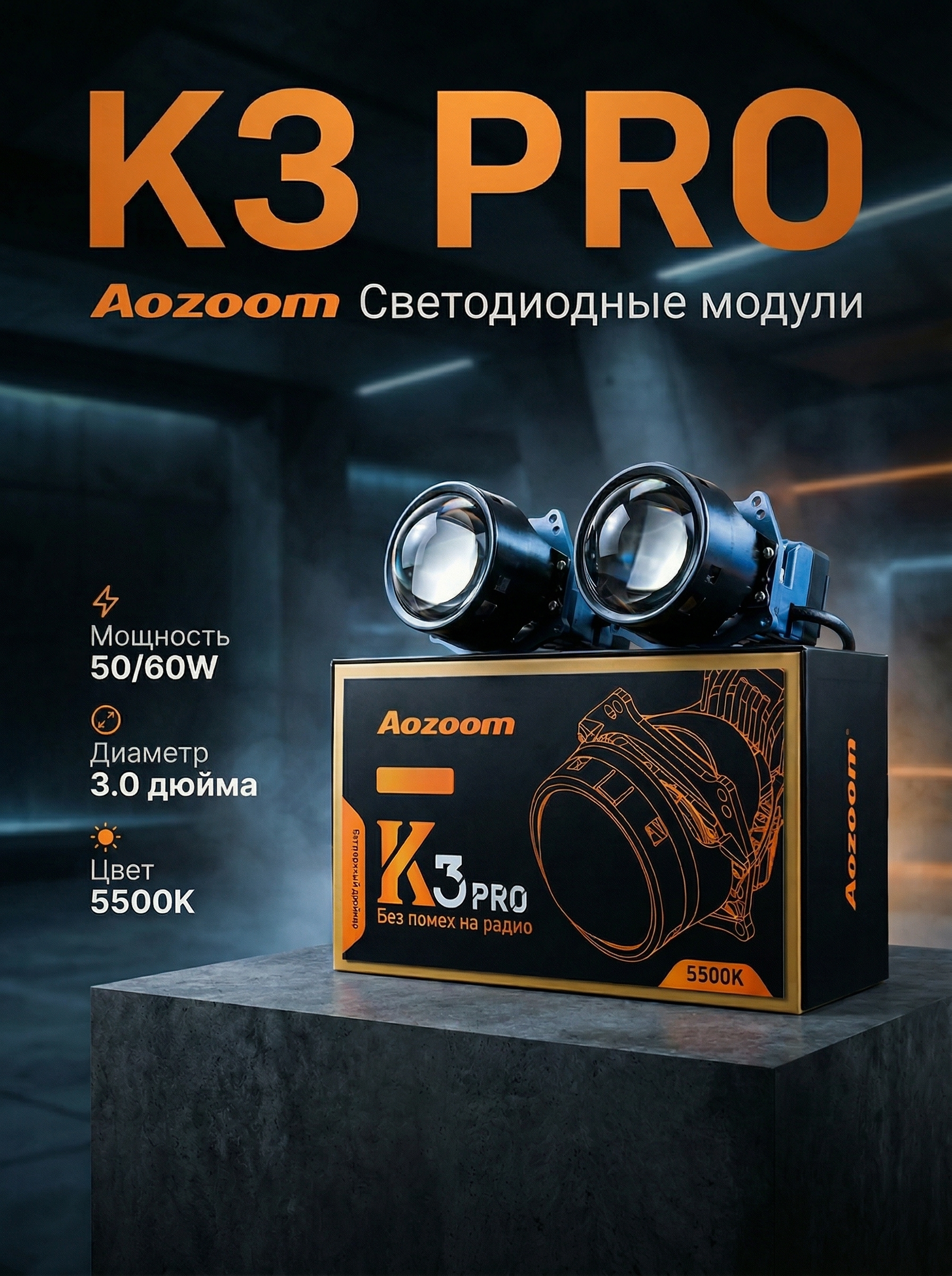 Светодиодные модули Aozoom K3 PRO