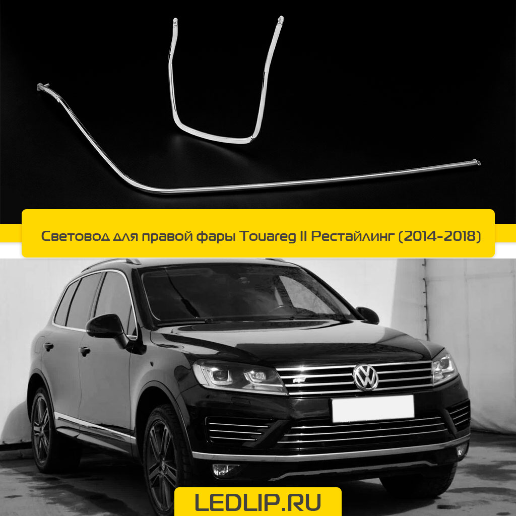 Световод для правой фары Touareg II Рестайлинг (14-18)