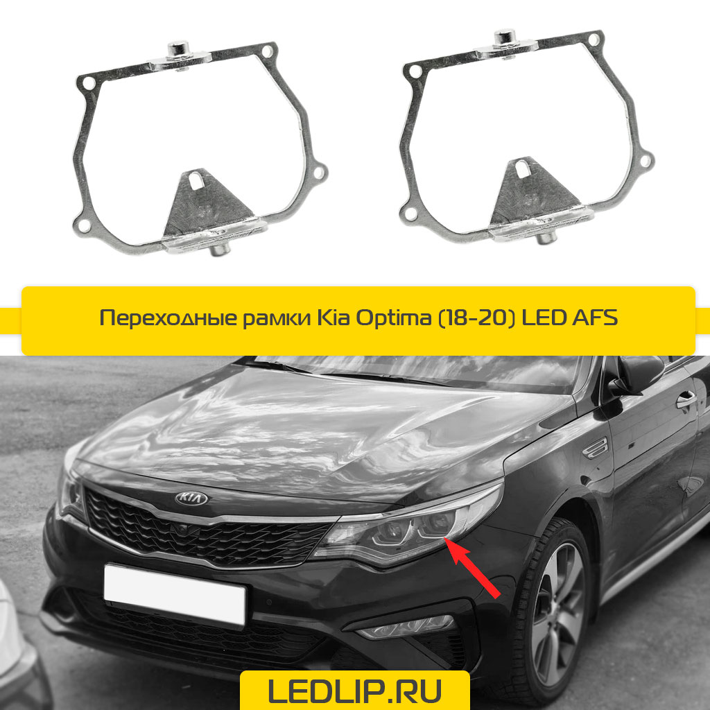 Переходные рамки Kia Optima (18-20) LED AFS